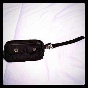 Black casual clutch